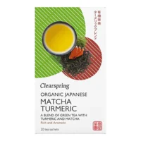 Clearspring Grøn te m. Matcha & Gurkemeje Ø - 20 breve