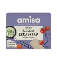 Amisa Knækbrød m. boghvede glutenfri Ø - 120 g.