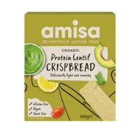 Amisa Knækbrød protein m. linser glutenfri Ø - 100 g.