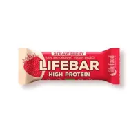 LifeBar Raw Proteinbar Ø Strawberry - 47 g.