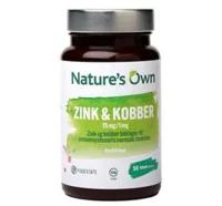Zink og Kobber Food State - 50 tabletter