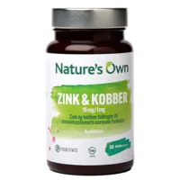 Zink og Kobber Food State - 50 tabletter