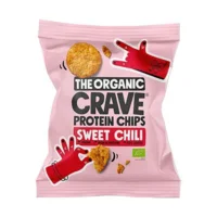 Veganske protein chips m. Sweet chili Økologiske - 30 gram