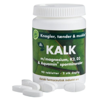 KALK m. magnesium, K2, D3 & spormineraler - 90 tabletter