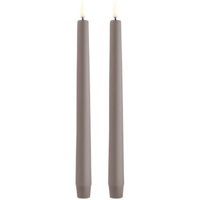 LED Kronelys, Sandstone, Smooth, 2-pack, 2,3x25 c Sandstone