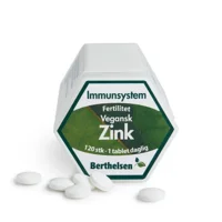 Zink 20 mg. H. Berthelsen - 120 tabletter.
