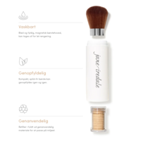 Jane Iredale Amazing Base Loose Mineral Powder i farven Mahogany inkl. Refillable Brush  - 1 stk