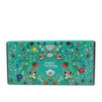 Julekalender æske m. pyramide teposer (turkis) Økologisk - 25 breve