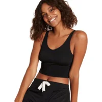 Shelf Bra Crop Top sort str. XL