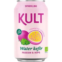 Vandkefir Passionsfrugt & Humle Øko. - 33 cl.