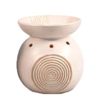 Duftlampe keramik hvid
