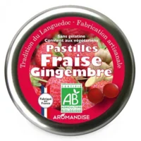 Pastiller m. jordbær & ingefær Ø