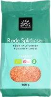 Røde splitlinser Øko. - 400 gram
