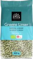 Grønne linser Øko. - 400 gram