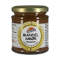 Mandelsmør crunchy glutenfri Øko. - 170 gram