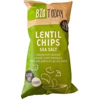 Linsechips Havsalt Øko. - 75 gram