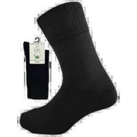 Cotton - Diabetic & Comfort sock, Sort, Str. 35-38