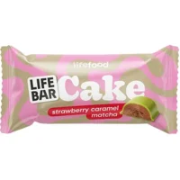 Lifebar Cake Strawberry Caramel Matcha Øko. - 35 gram
