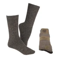 Strømper brun/beige str. 43/46 2-pak