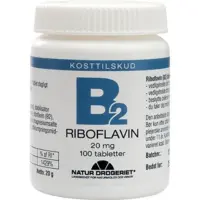 Mega B2 Vitamin 20 mg. - 100 tabletter