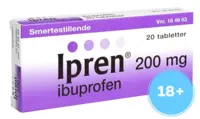 Ipren tabletter 200 mg. - 20 tabletter