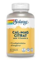Calcium Magnesium Citrat med D-vit. - 180 kapsler