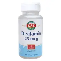 KAL D-vitamin 25 mcg. - 100 kapsler