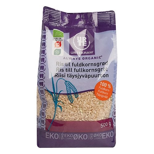 Se Ris til fuldkornsgrød økologisk - 500 gram hos Duft og Natur