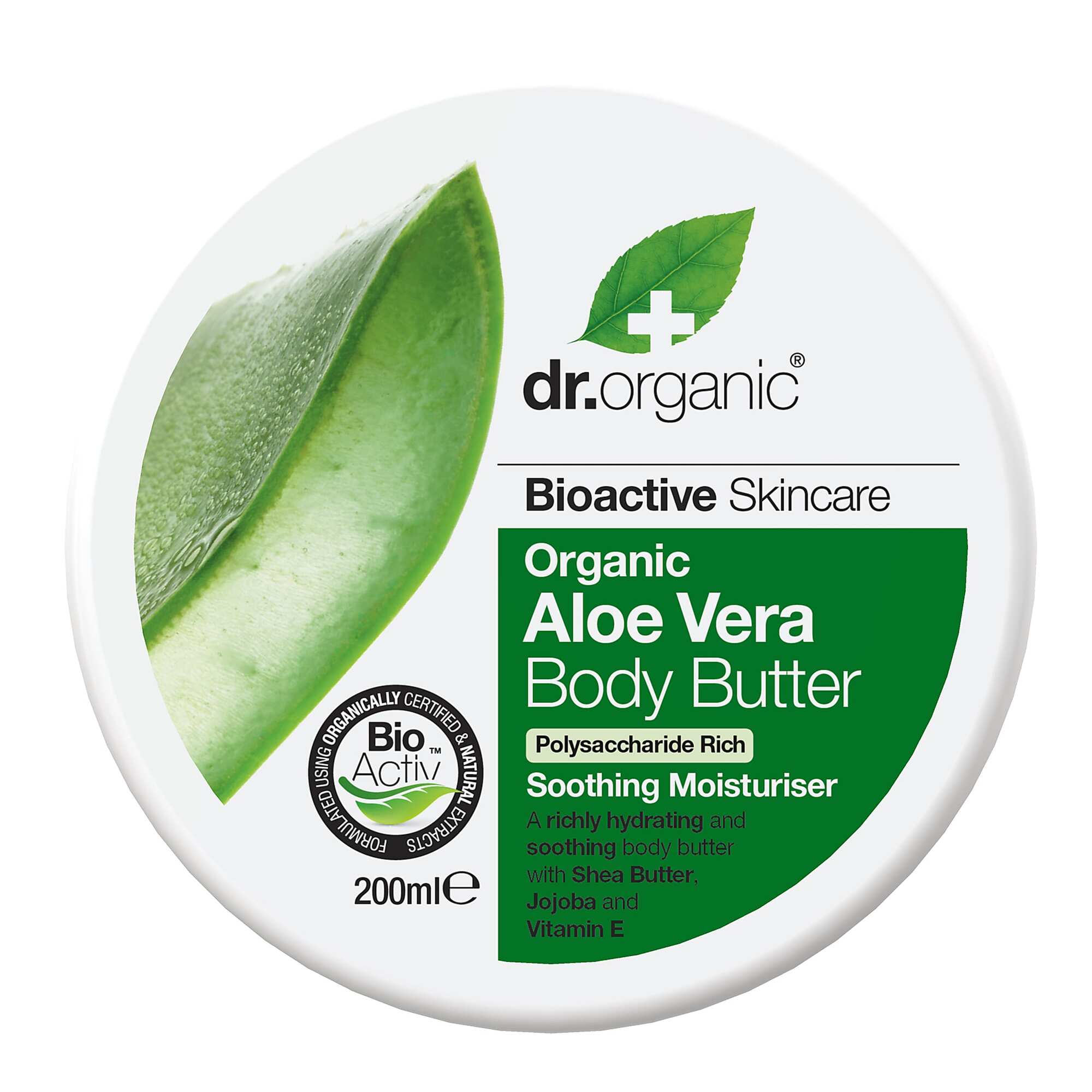Se Dr. Organic Body Butter Aloe Vera 200ml. hos Duft og Natur