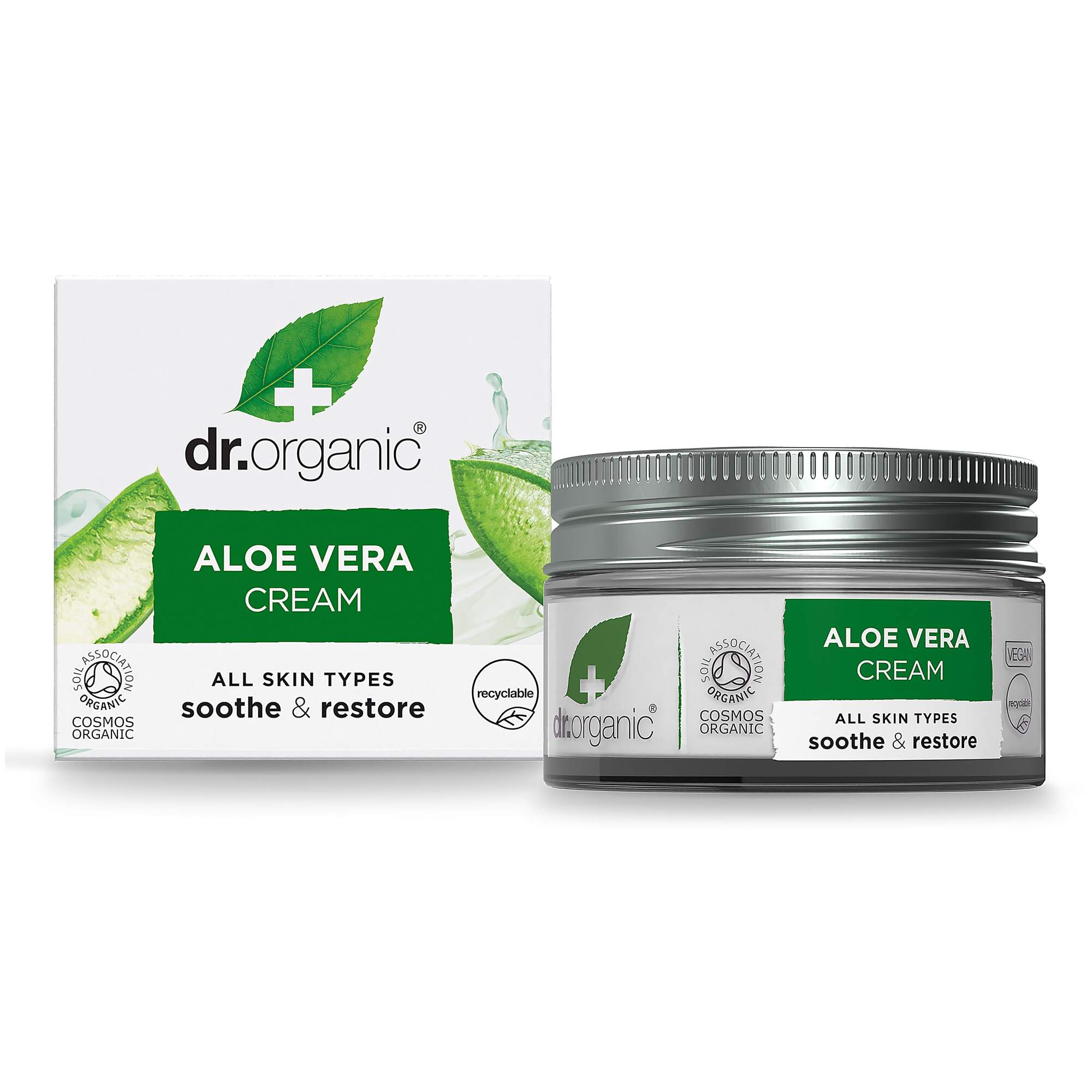 Se Dr. Organic Day Cream Aloe Vera - 50 ml. hos Duft og Natur