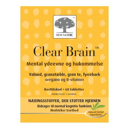 Billede af Clear Brain - 60 tabletter hos Duft og Natur