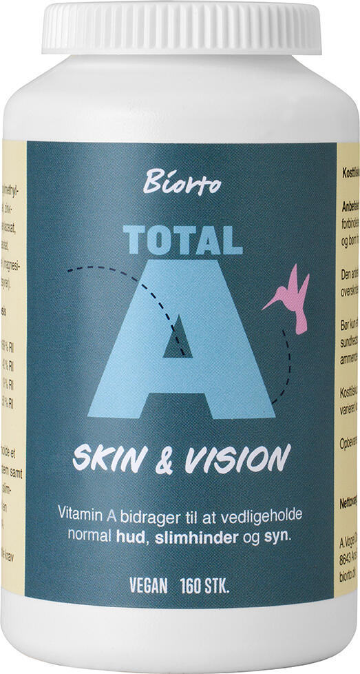 Billede af Biorto Total A Skin & Vision - 160 kapsler hos Duft og Natur