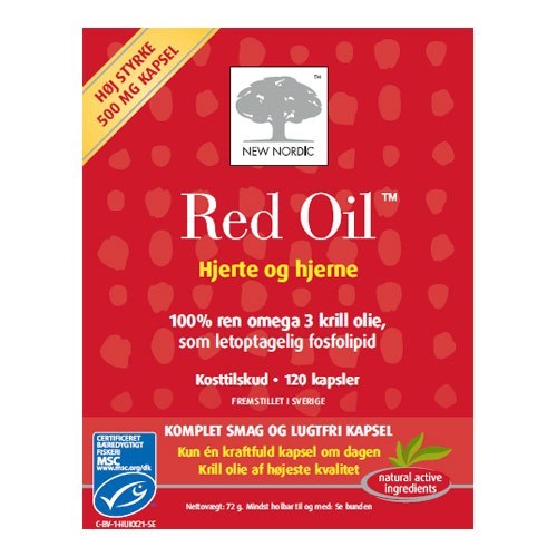 Billede af Red Oil omega-3 krill olie - 120 kapsler hos Duft og Natur