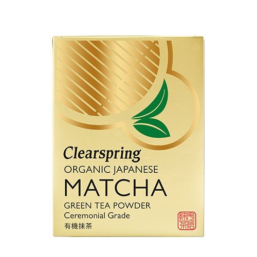 Oplev den rige smag og de sundhedsmæssige fordele ved Clearspring Matcha Grøn Te Pulver Ø - 30 g. Dette fine matcha-pulver er fremstillet af skyggegroede teblade, hvilket giver en intens grøn farve og en fyldig, jordagtig smag. Det er ideelt til varme drikke, smoothies eller bagværk og sikrer et kraftfuldt boost af antioxidanter og næringsstoffer. Gør dit daglige indtag af grøn te til en lækker oplevelse med Clearspring!

- 100% økologisk matcha
- Høj i antioxidanter
- Intens smag og farve
- Alsidig anvendelse
- Energigivende og opfriskende
- Rig på L-theanin for ro og fokus