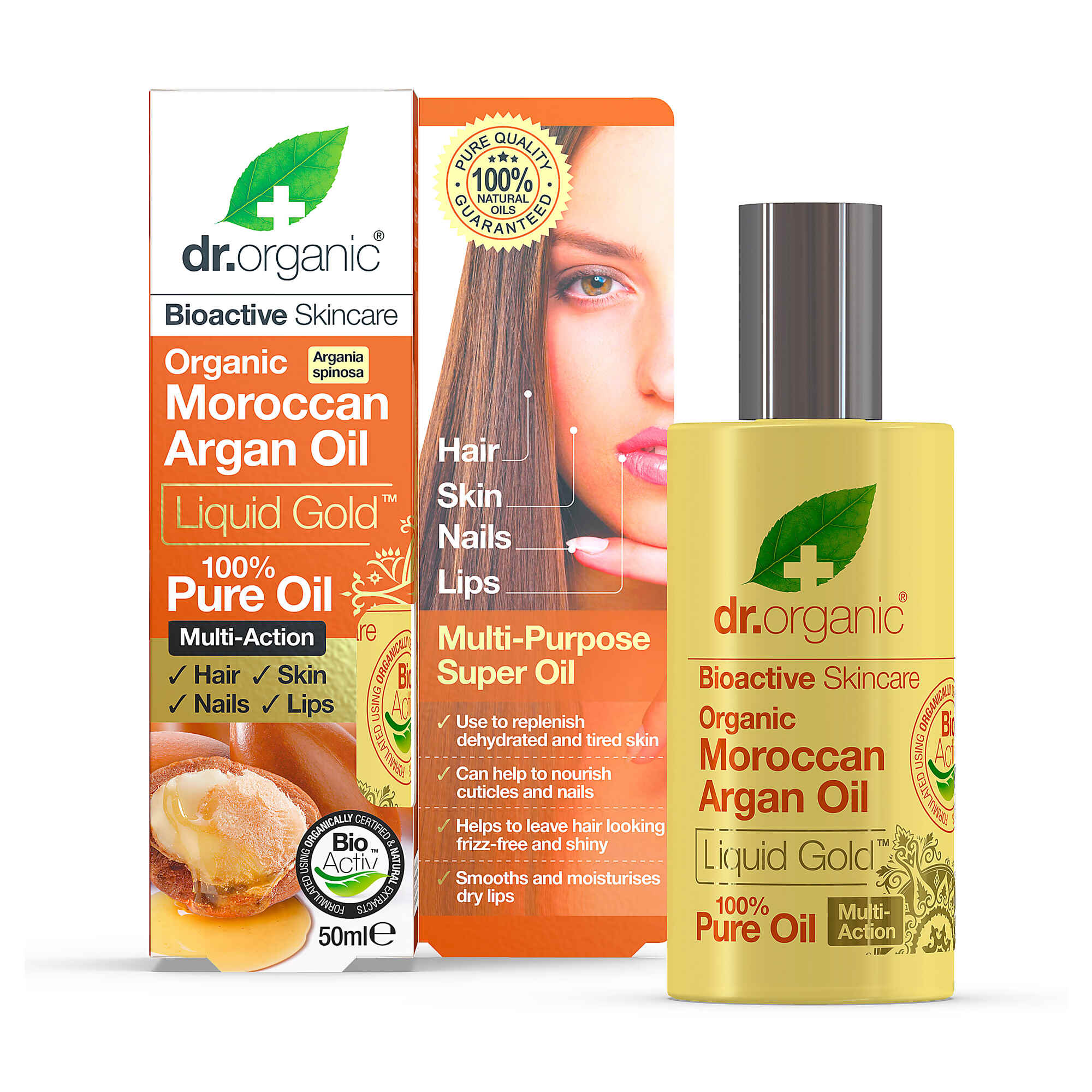 Se Dr. Organic Moroccan Argan Oil (50 ml) hos Duft og Natur