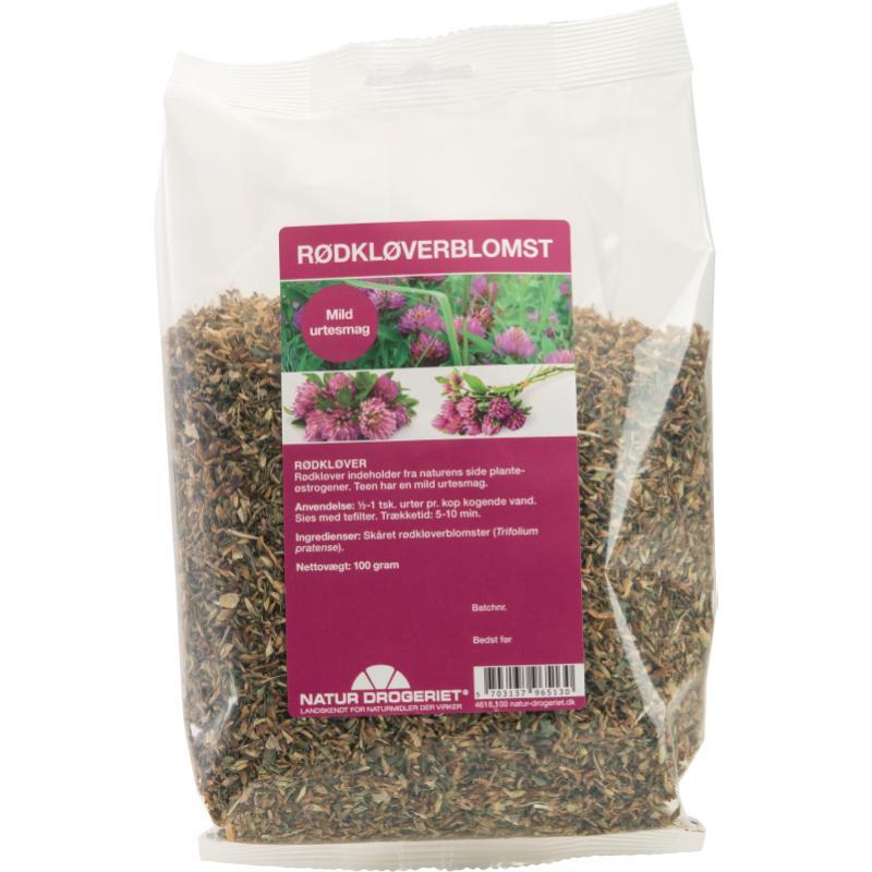Se Rødkløver te - 100 gram hos Duft og Natur