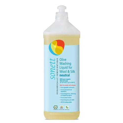 Billede af Sonett Vaskemiddel uld/silke oliven neutral - 1 liter hos Duft og Natur