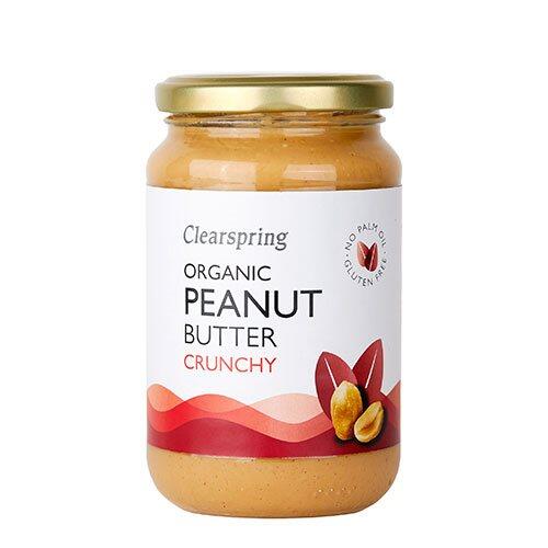 Peanut butter Crunchy Økologisk Clearspring - 350 gram