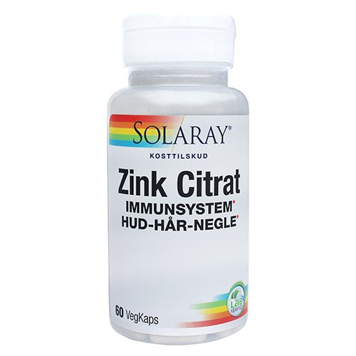 Billede af Zink Citrat Solaray 20 mg 60 kapsler hos Duft og Natur