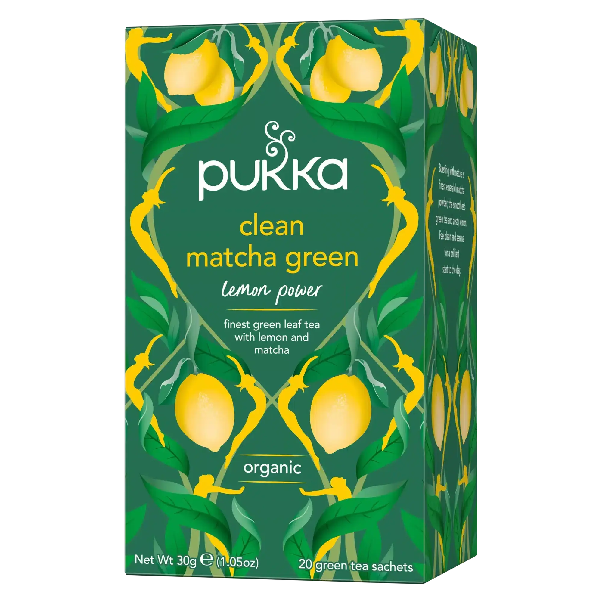 Pukka Clean Green te Økologisk - 20 breve