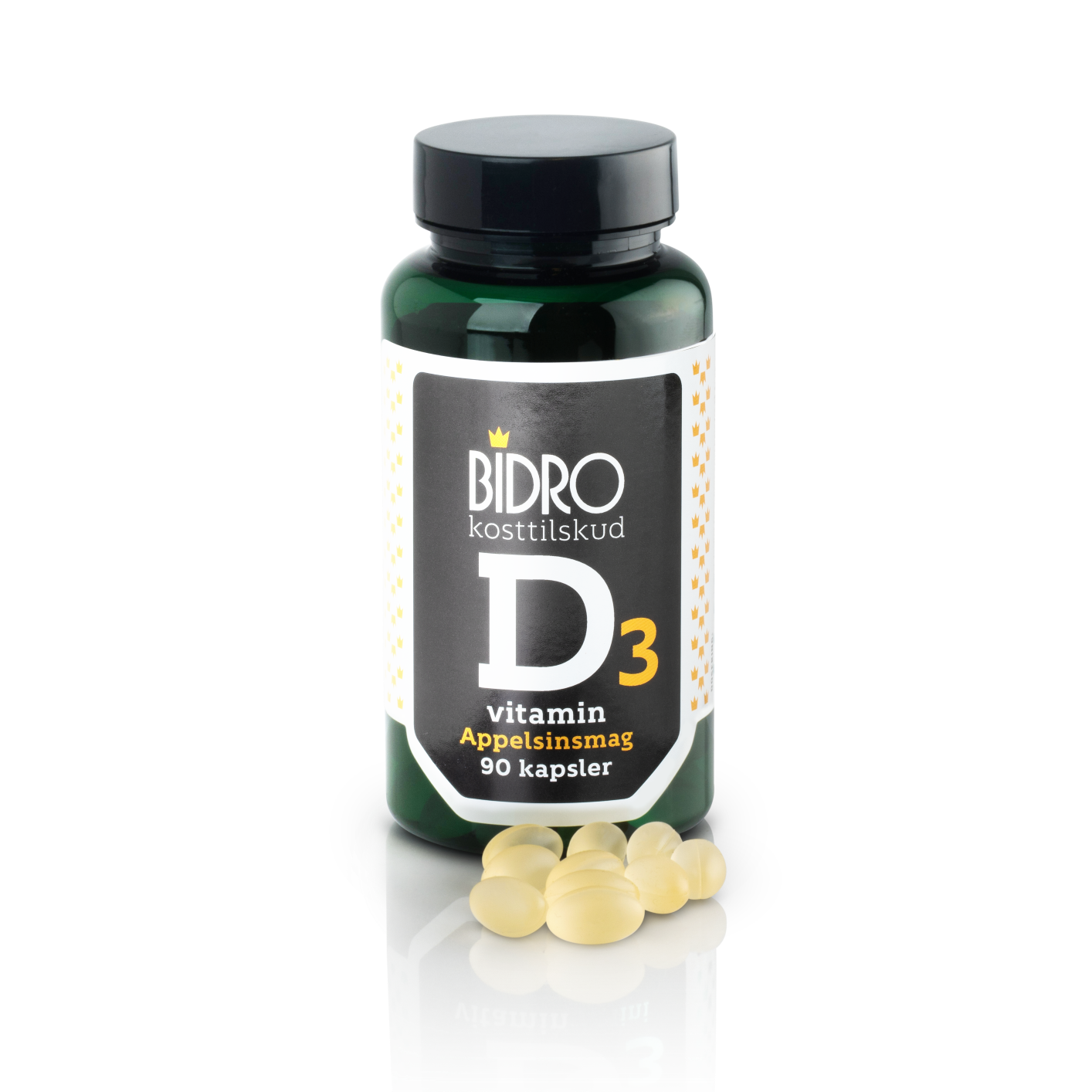 Billede af Bidro D-vitamin 38 ug m.appelsinsmag 90 kapsl hos Duft og Natur