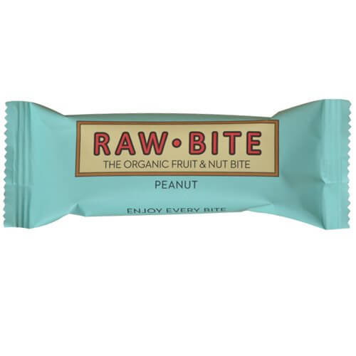 Rawbite Peanut frugt- og nøddebar - 50 gram