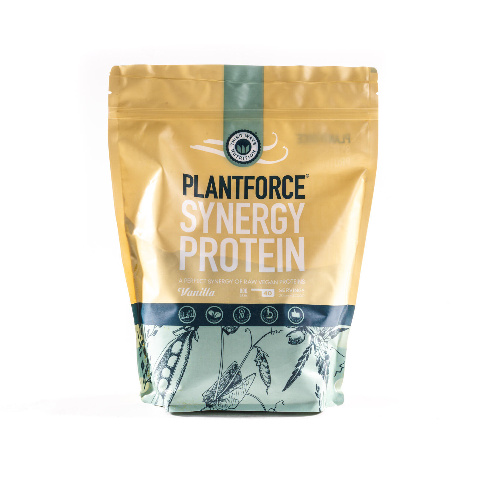 Billede af Plantforce Synergy protein vanilla - 800 gram
