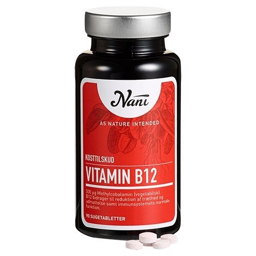 Billede af Nani Food State B12 vitamin - 90 tabletter hos Duft og Natur