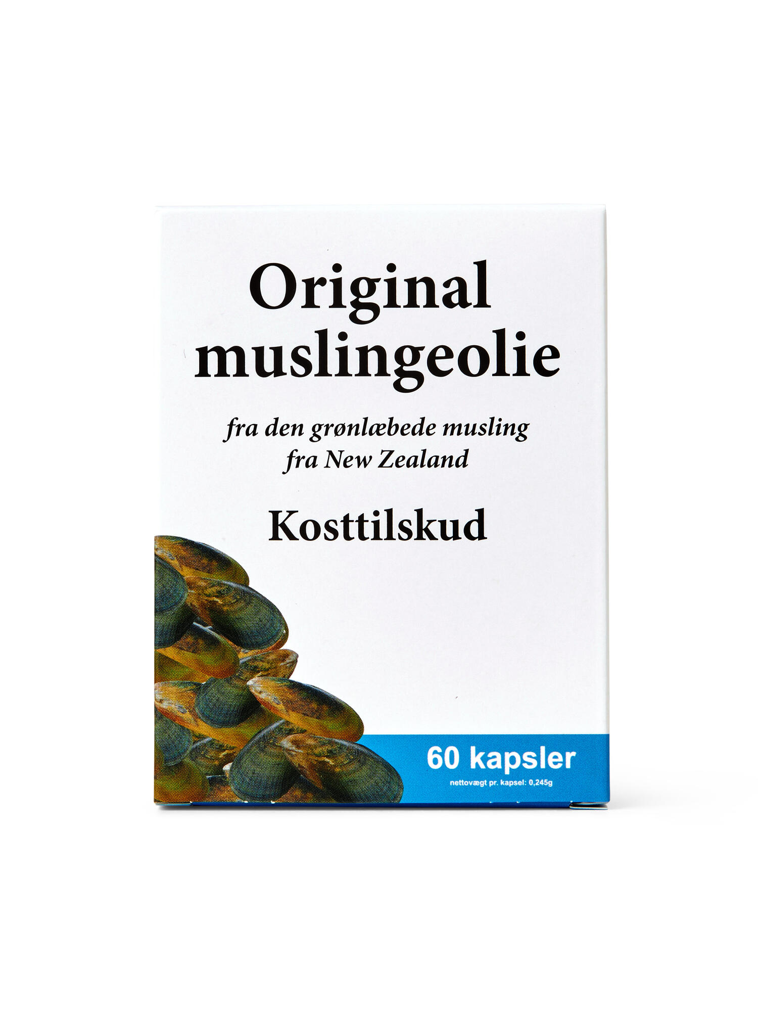 Billede af Orignal Muslingeolie - 60 kapsl. hos Duft og Natur