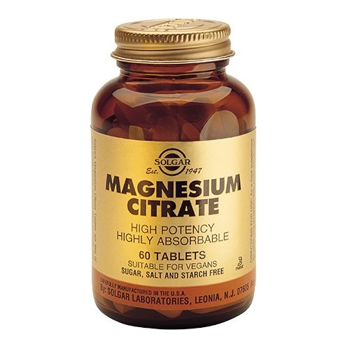 Se Solgar Magnesium Citrat 200 mg (60 tabletter) hos Duft og Natur