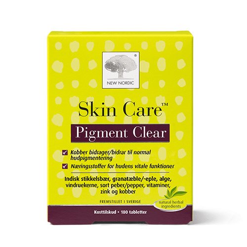 Billede af Skin Care Pigment Clear - 180 tabletter hos Duft og Natur