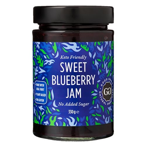 Billede af Blåbærmarmelade med stevia Sweet Jam - 330 gram