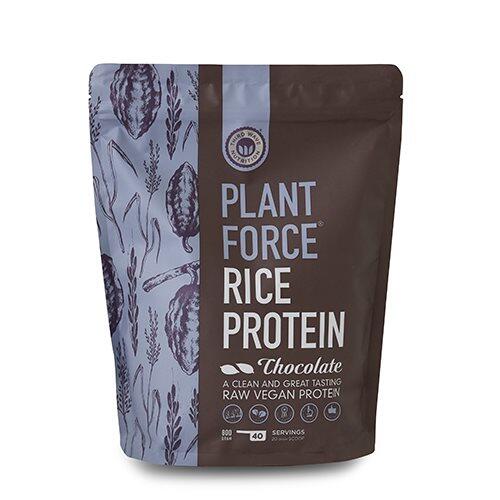 Se Plantforce Risprotein chokolade, 800g hos Duft og Natur