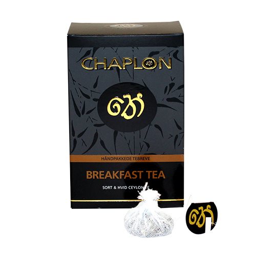 Se Chaplon Breakfast sort/hvid te Økologisk - 15 breve hos Duft og Natur